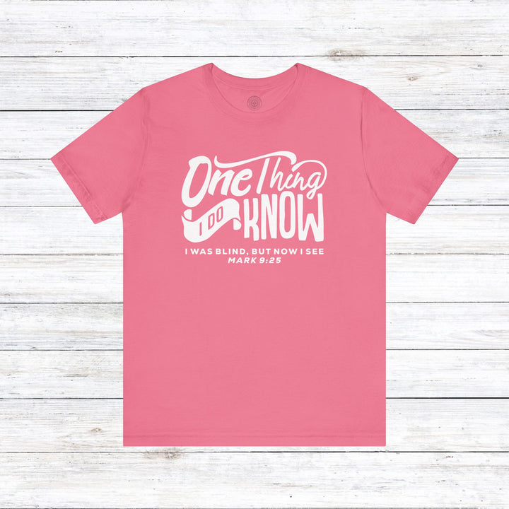 Now I See Unisex T-Shirt T-Shirt Charity Pink S 