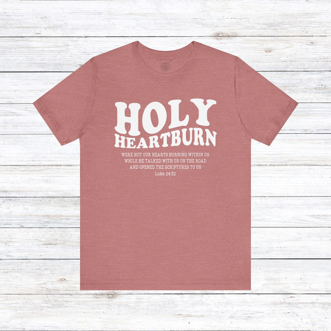 Holy Heartburn Unisex T-Shirt T-Shirt Heather Mauve S 