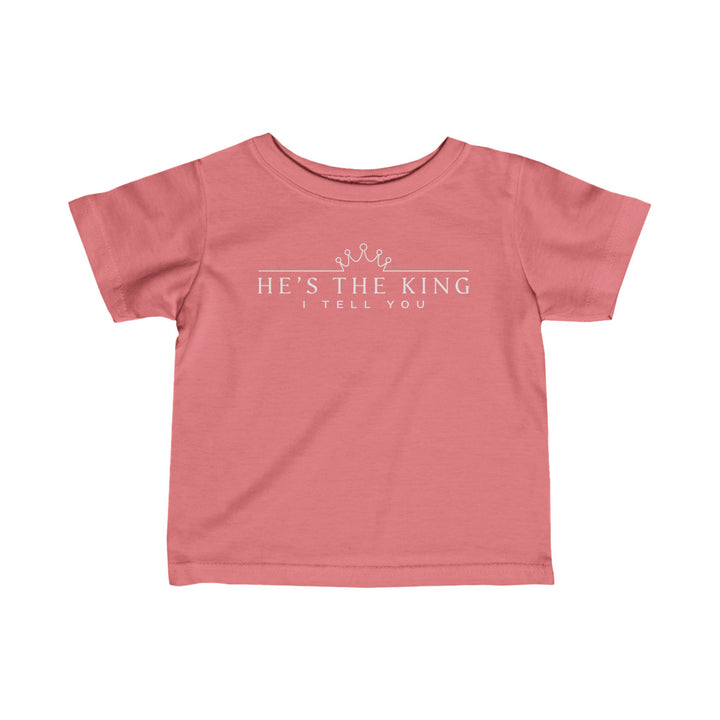 He's The King Baby Tee Kids clothes Mauvelous 6M 