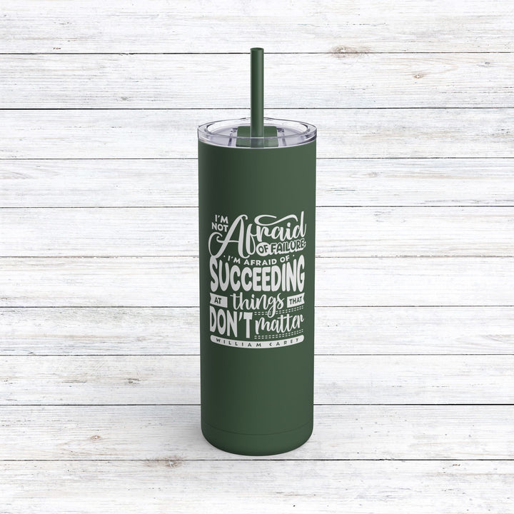 Christian Tumbler Things That Don't Matter Mug Pine Needle 20oz Matte