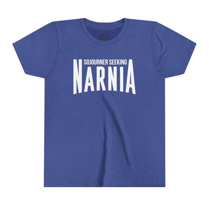 Sojourner Seeking Narnia Youth T-Shirt Kids clothes Heather True Royal S 