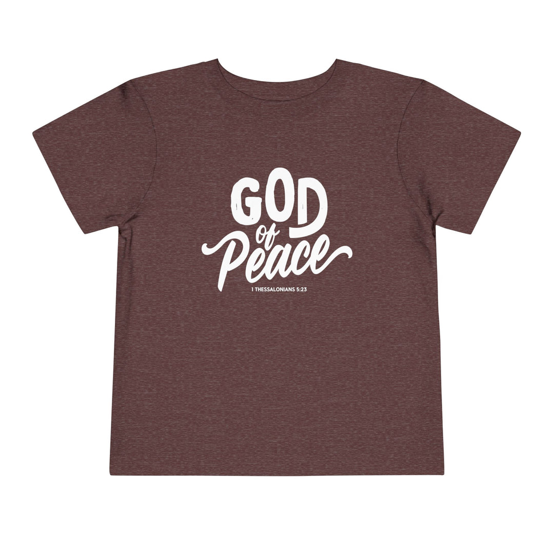 God of Peace Toddler Tee Kids clothes Heather Maroon 2T 