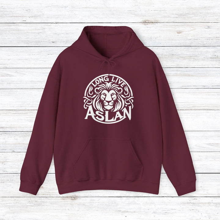 Long Live Aslan Hoodie Hoodie Maroon S 