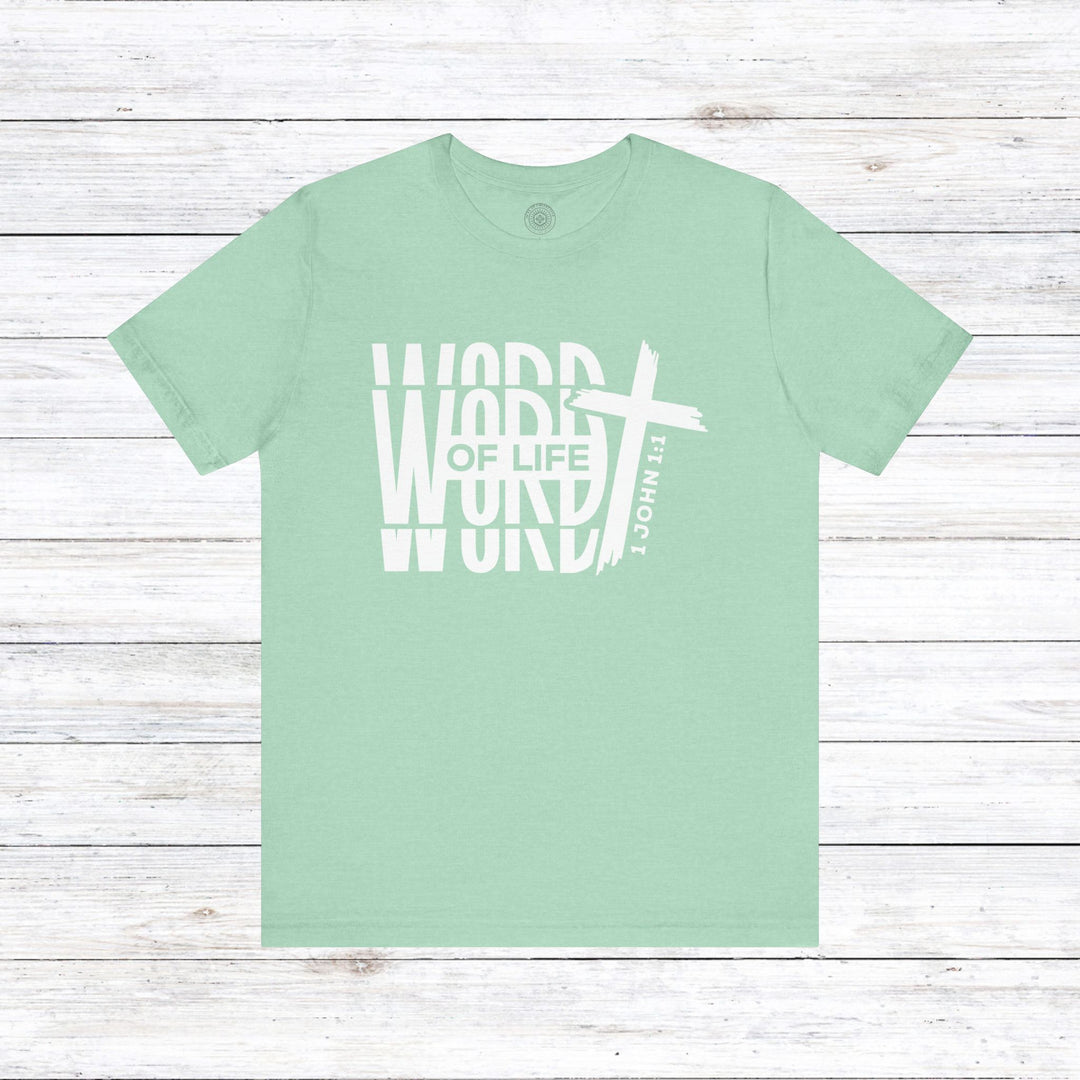 Word of Life Unisex T-Shirt T-Shirt Heather Mint S 