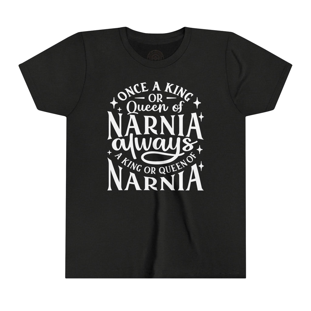 King or Queen Narnia Youth T-Shirt Kids clothes Black Heather S 