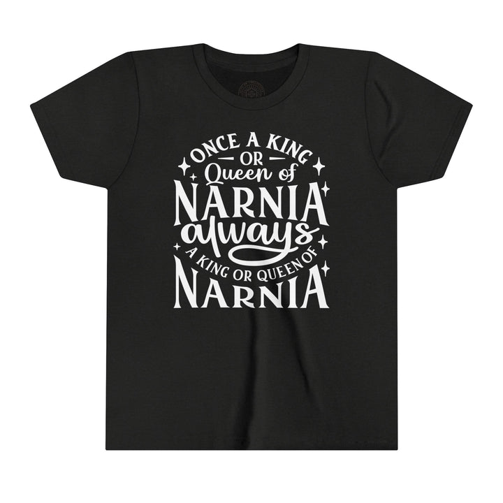 King or Queen Narnia Youth T-Shirt Kids clothes Black Heather S 