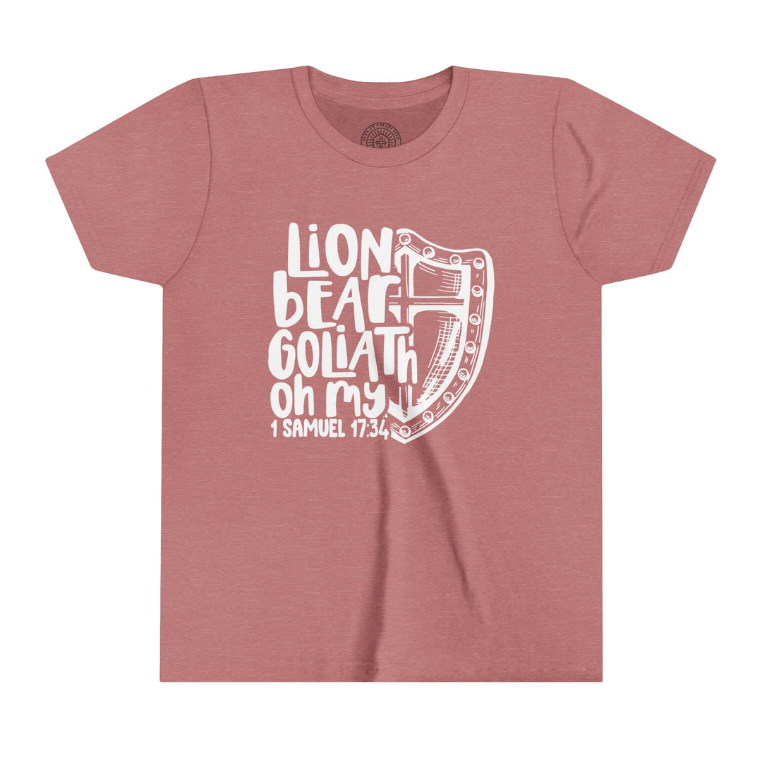 Lion Bear Goliath Oh My Youth T-shirt Kids clothes Heather Mauve S 