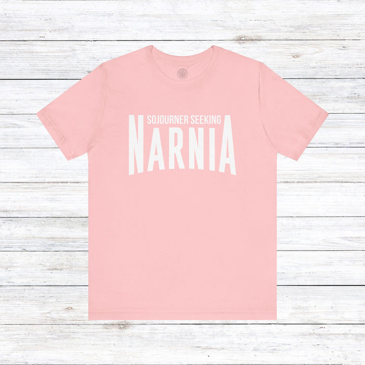 Sojourner Seeking Narnia Unisex T-Shirt T-Shirt Pink S 