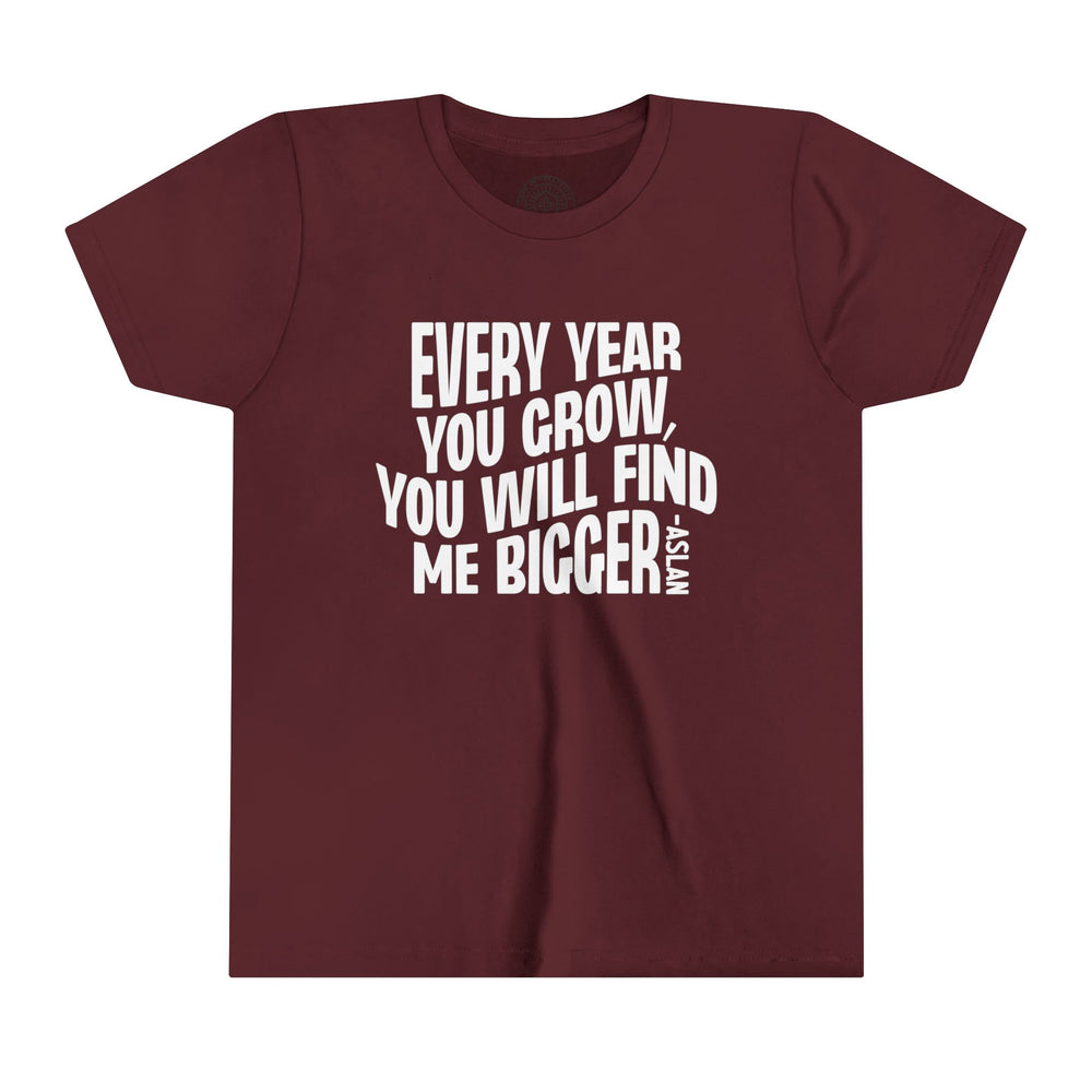 Every Year You Grow Youth T-shirt Kids clothes Maroon S 