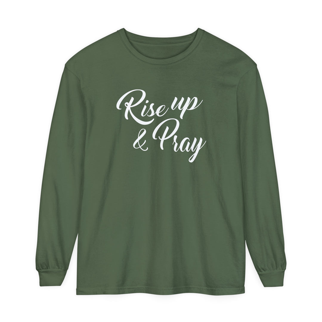 Rise Up and Pray Long Sleeve Shirt Long-sleeve Hemp S 