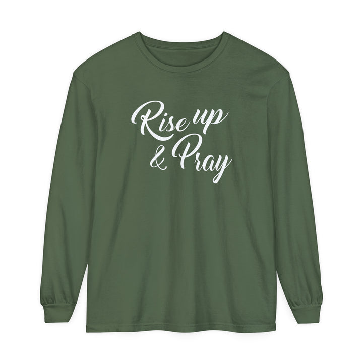 Rise Up and Pray Long Sleeve Shirt Long-sleeve Hemp S 