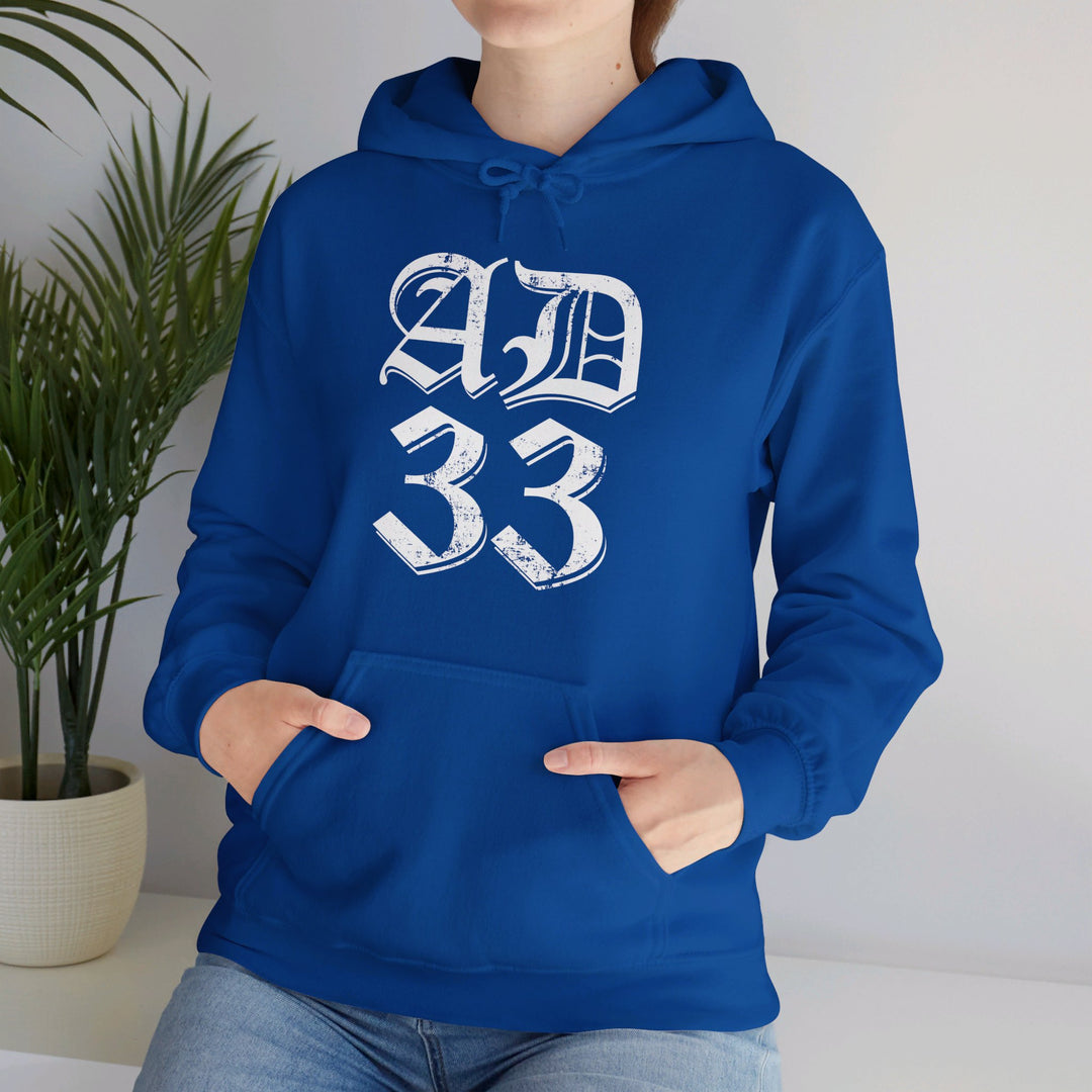 AD 33 Old English Hoodie Hoodie   