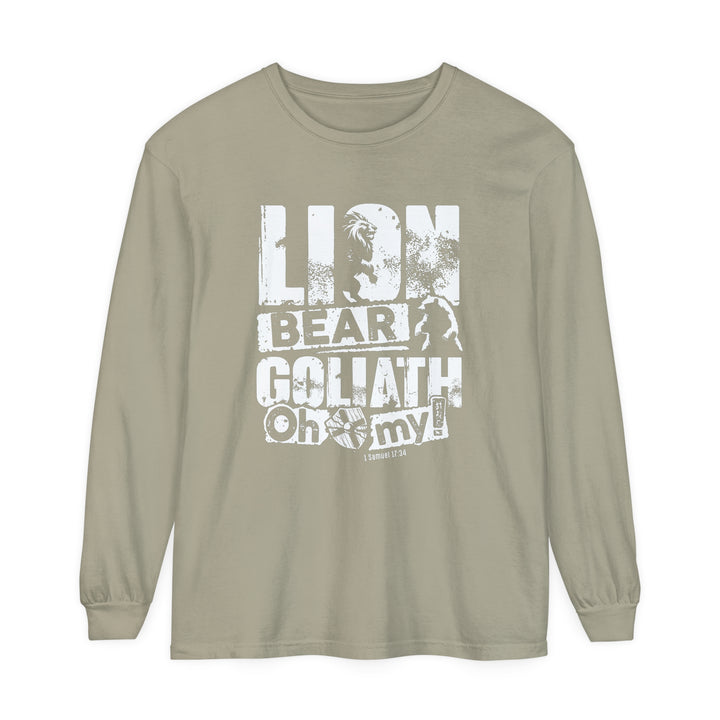 Lion Bear Goliath Long Sleeve Shirt Long-sleeve Sandstone S 