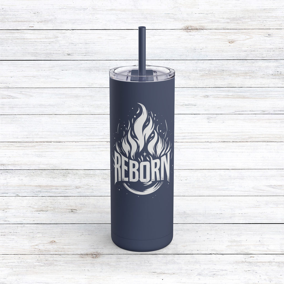 Christian Tumbler Reborn Mug Indigo 20oz Matte