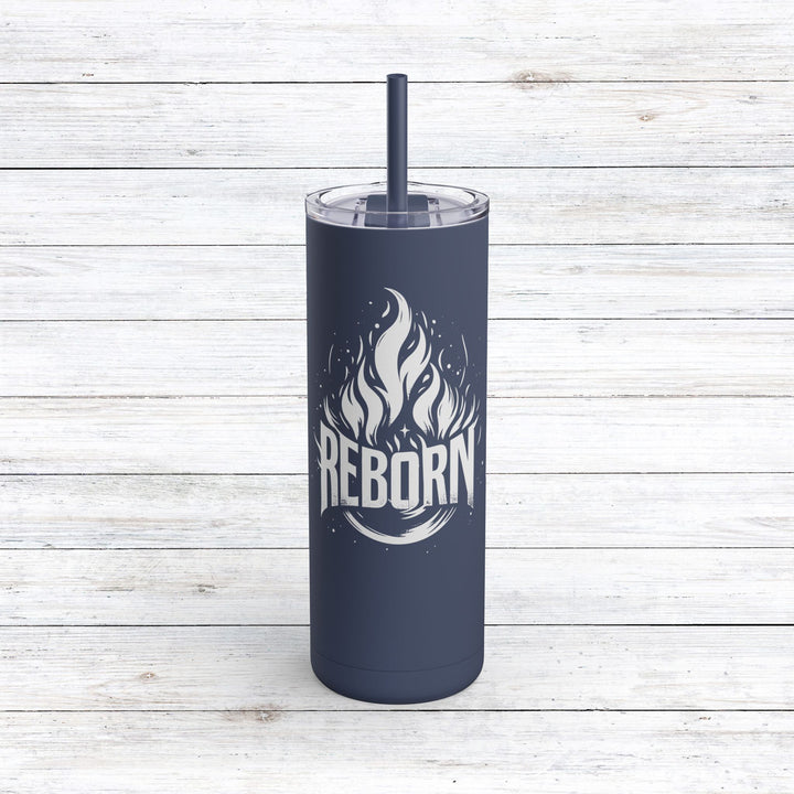 Christian Tumbler Reborn Mug Indigo 20oz Matte