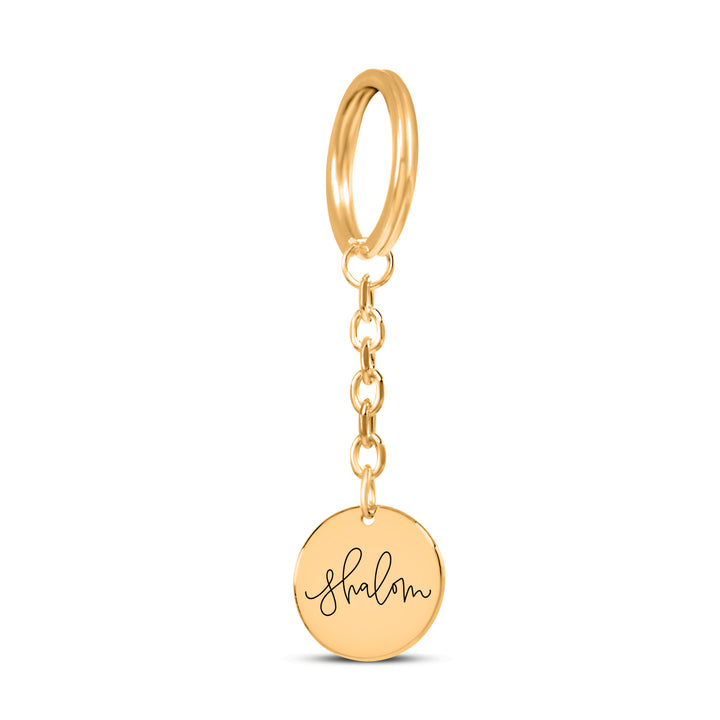 Christian Keychain Shalom Pendant Pendant Keychains