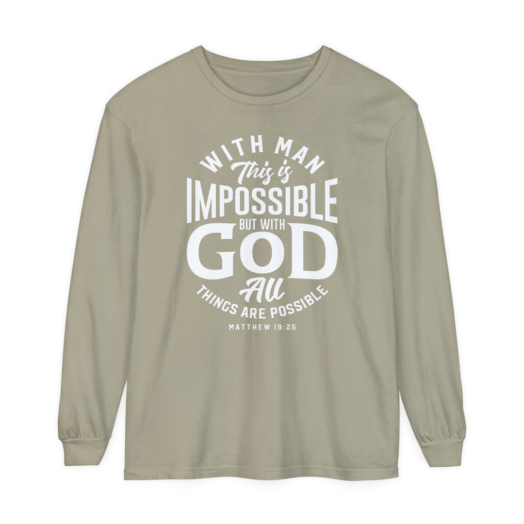 All Things Possible Long Sleeve Shirt Long-sleeve Sandstone S 