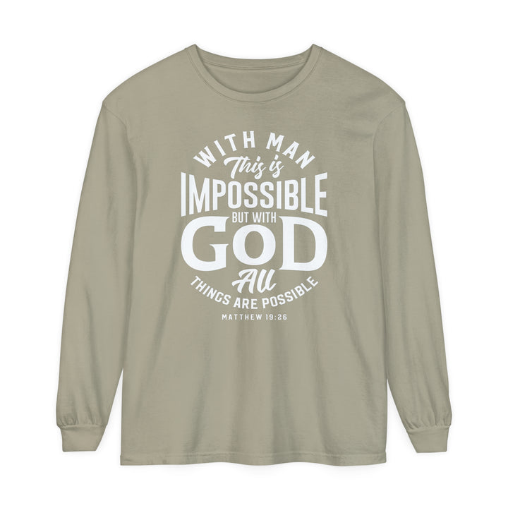 All Things Possible Long Sleeve Shirt Long-sleeve Sandstone S 