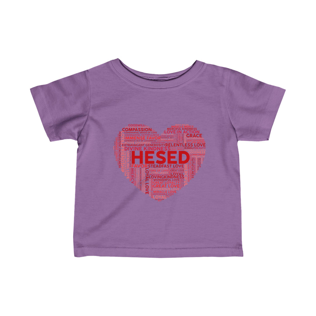 Hesed Heart Cloud Baby Tee Kids clothes Lavender 6M 