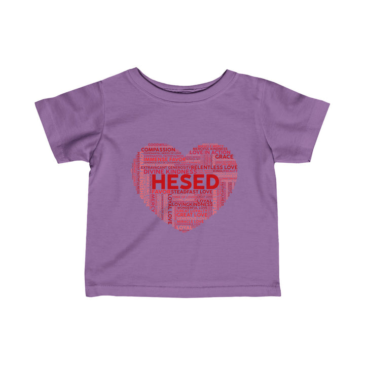 Hesed Heart Cloud Baby Tee Kids clothes Lavender 6M 