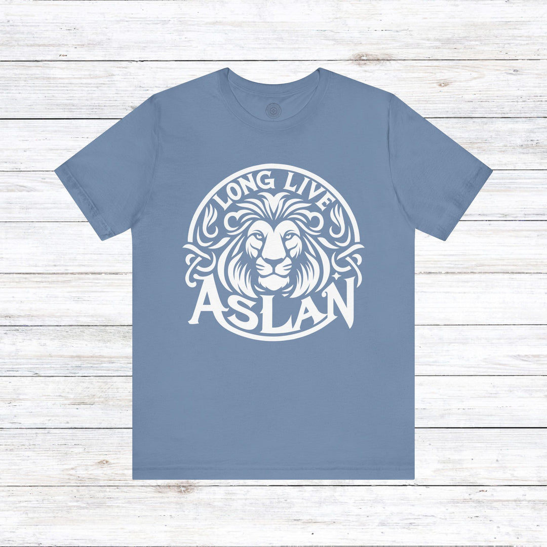 Long Live Aslan Unisex T-Shirt T-Shirt Steel Blue S 