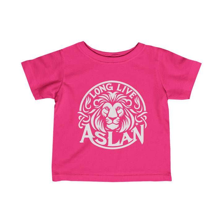 Long Live Aslan Baby Tee Kids clothes Hot Pink 6M 