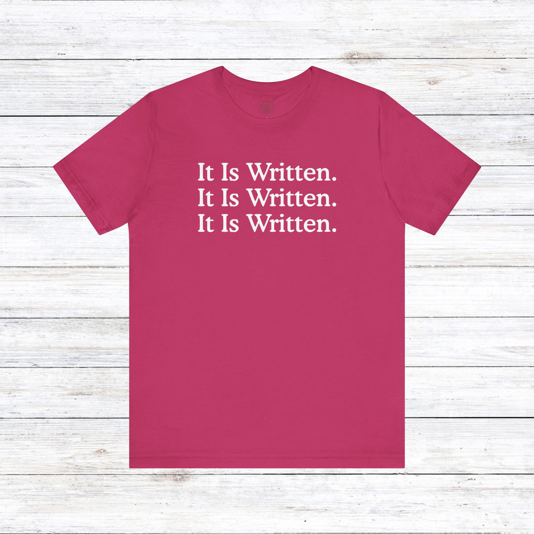 It Is Written Unisex T-Shirt T-Shirt Berry S 