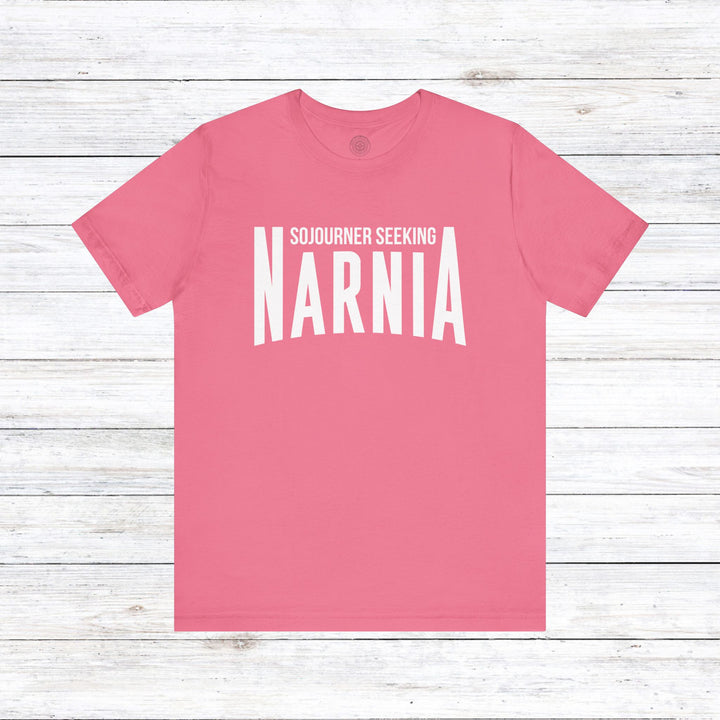 Sojourner Seeking Narnia Unisex T-Shirt T-Shirt Charity Pink S 