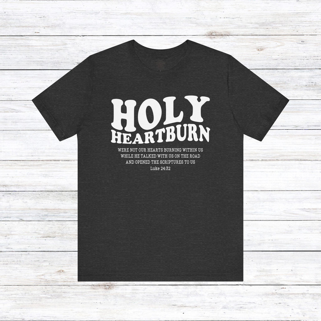 Holy Heartburn Unisex T-Shirt T-Shirt Dark Grey Heather S 