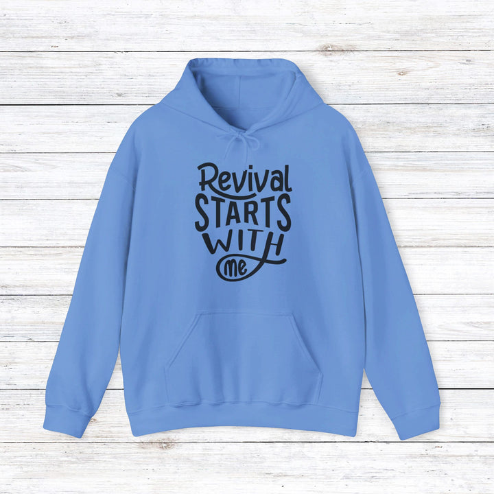 Revival Starts With Me Hoodie Hoodie Carolina Blue S 