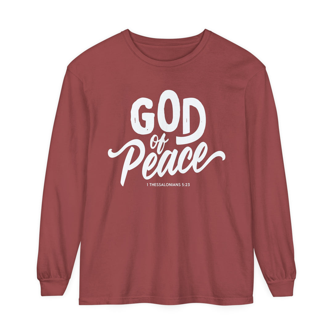 God of Peace Long Sleeve Shirt Long-sleeve Brick S 