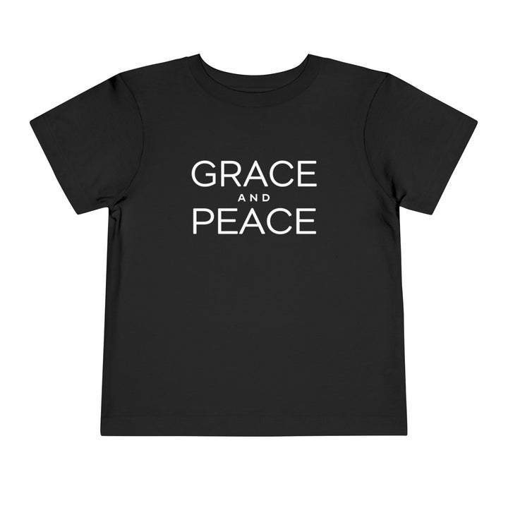 Grace and Peace Toddler Tee Kids clothes Black 2T 