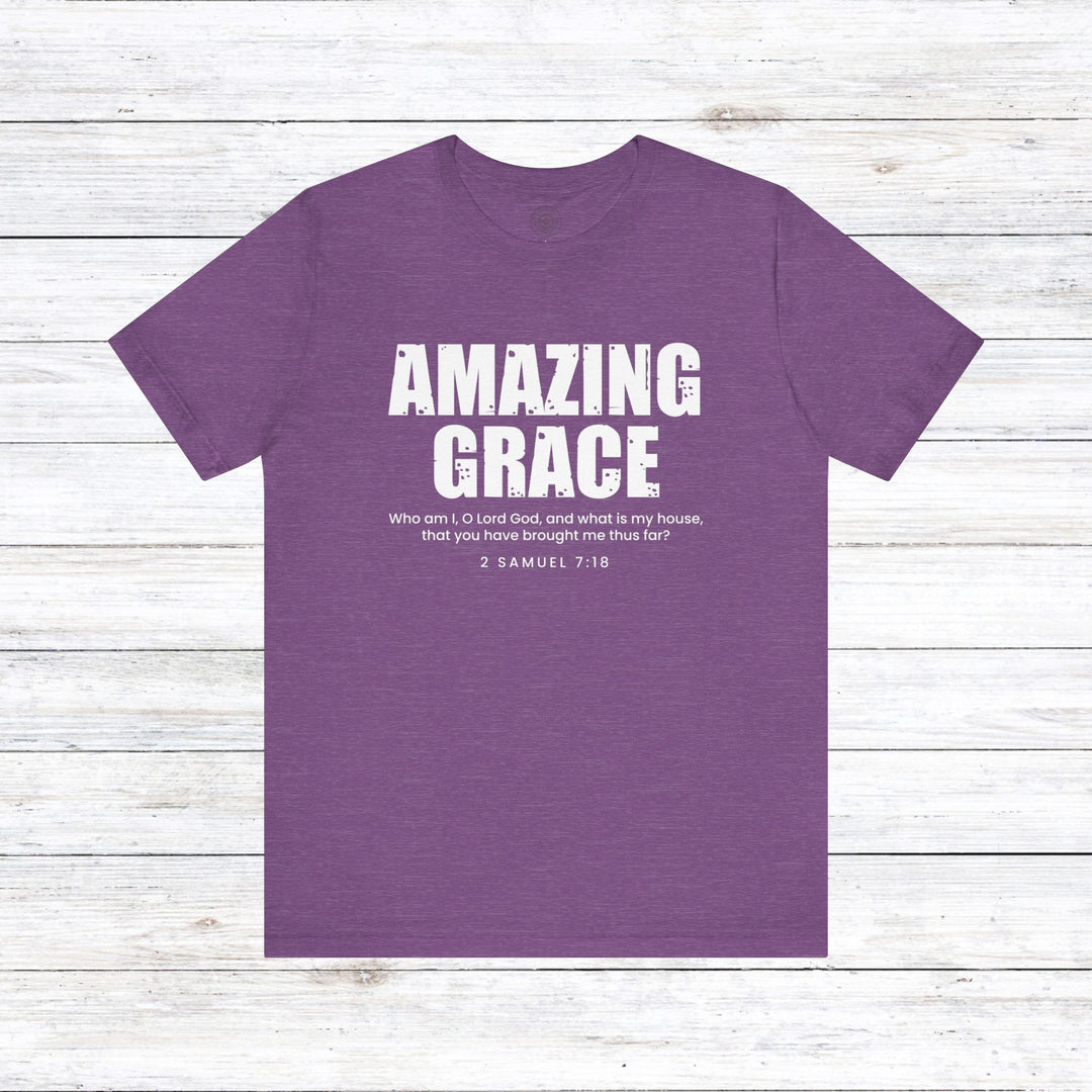 Amazing Grace Unisex T-Shirt T-Shirt Heather Team Purple S 