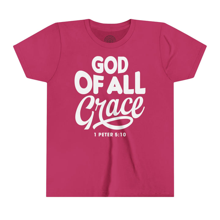 God of All Grace Youth T-shirt Kids clothes Berry S 