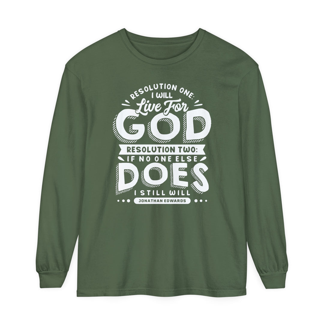 Live For God Long Sleeve Shirt Long-sleeve Hemp S 