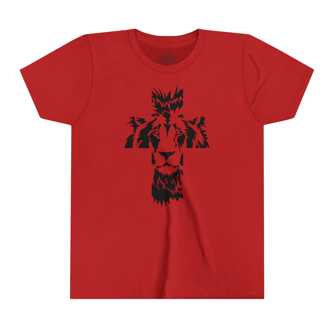 Aslan Cross Youth T-shirt Kids clothes Red S 