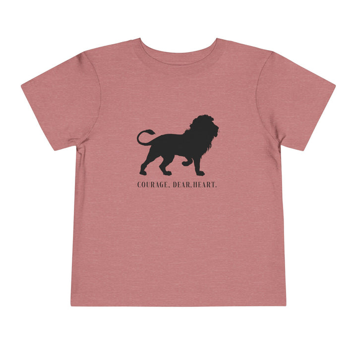 Courage Dear Heart Toddler Tee Kids clothes Heather Mauve 2T 