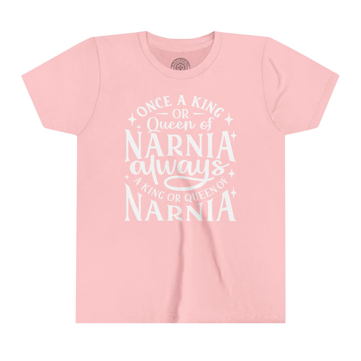 King or Queen Narnia Youth T-Shirt Kids clothes Pink S 