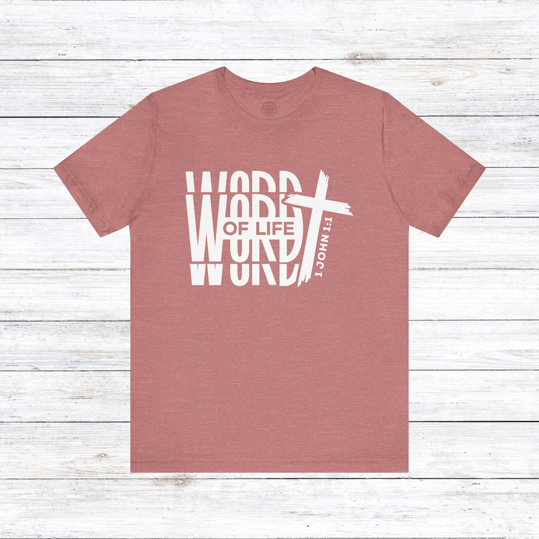 Word of Life Unisex T-Shirt T-Shirt Heather Mauve S 