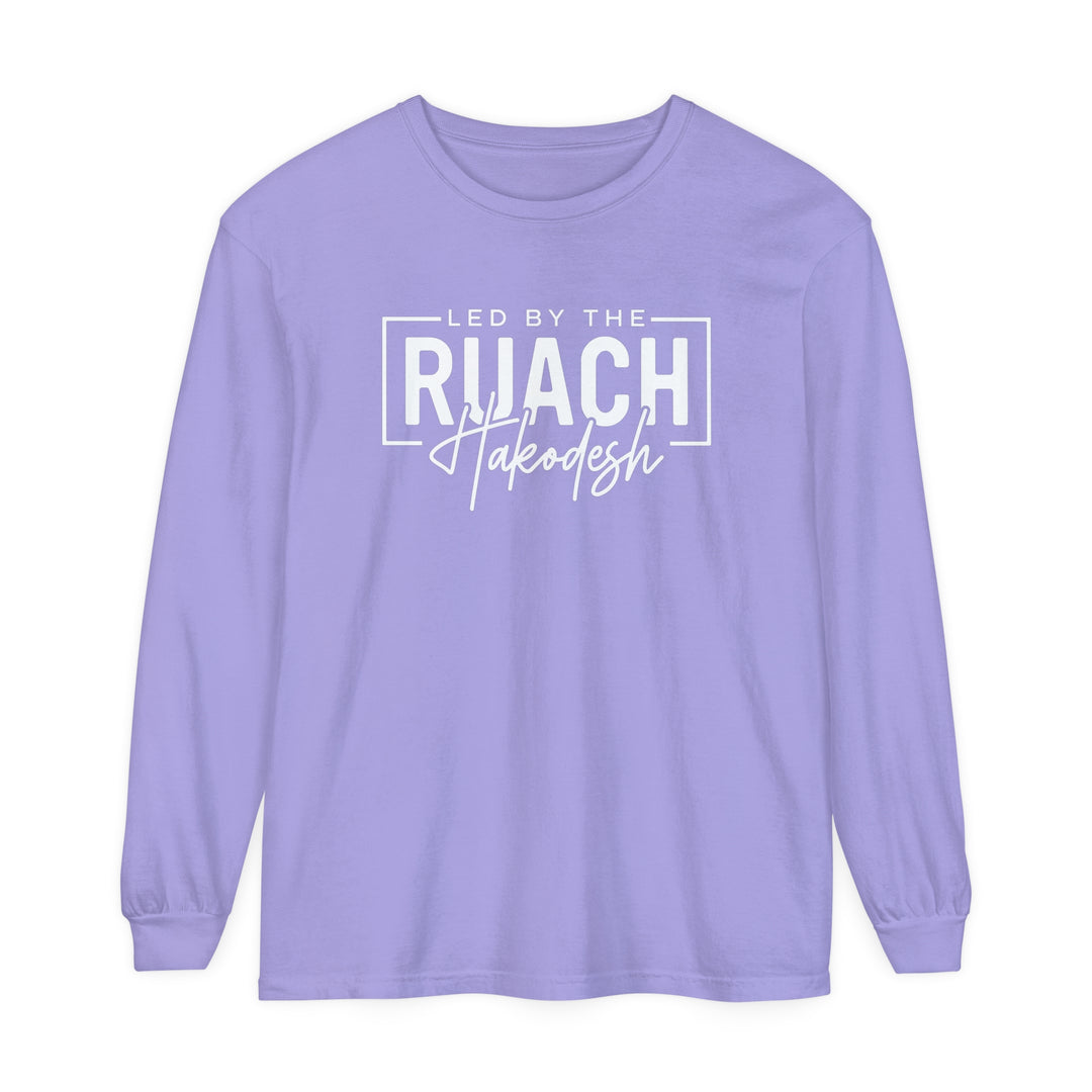 Led By Ruach Hakodesh Long Sleeve Shirt Long-sleeve Violet S 