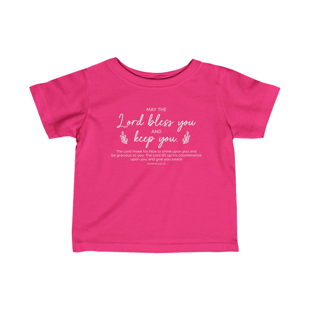 Bless And Keep You Baby  Tee Kids clothes Hot Pink 6M 