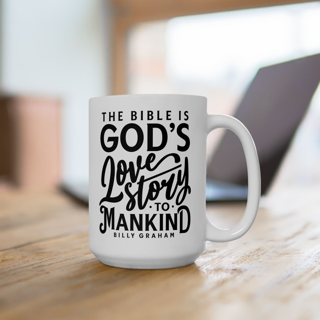 Christian Coffee Mug God's Love Story Ceramic Mug   