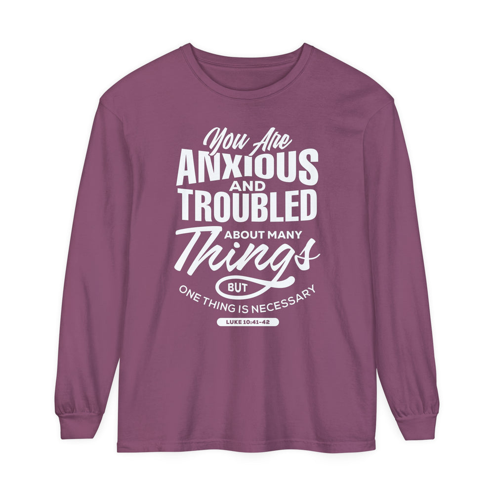 Anxious And Troubled Long Sleeve Shirt Long-sleeve Berry S 