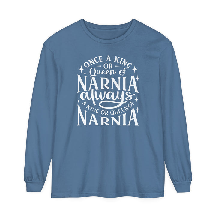 King or Queen Narnia Long Sleeve Shirt Long-sleeve Blue Jean S 