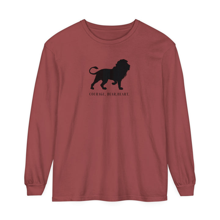 Courage Dear Heart Long Sleeve Shirt Long-sleeve Brick S 