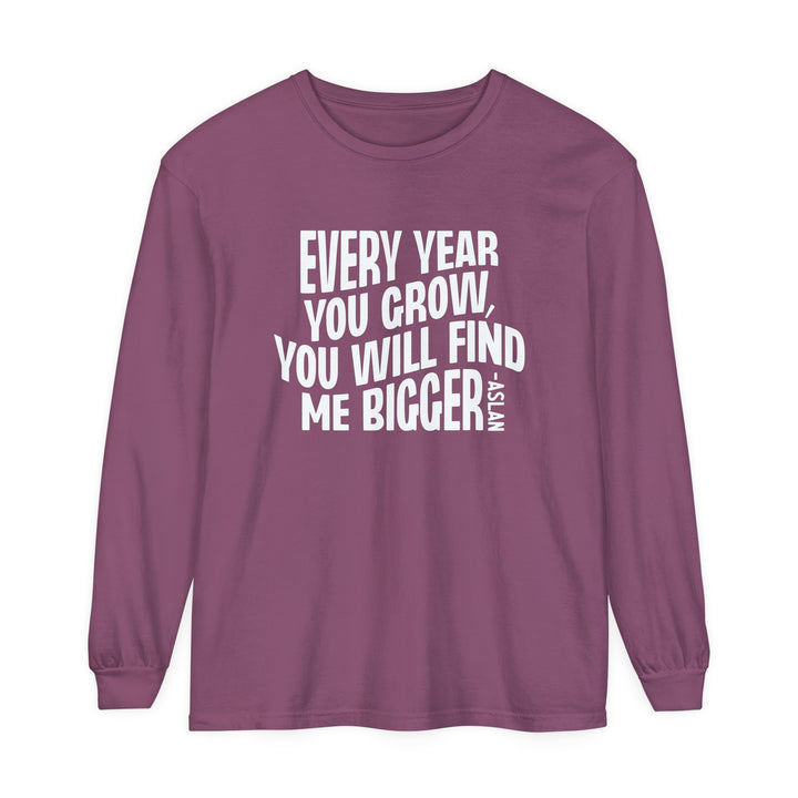 Every Year You Grow Long Sleeve Shirt Long-sleeve Berry S 