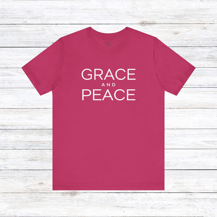 Grace and Peace Unisex T-Shirt T-Shirt Berry S 