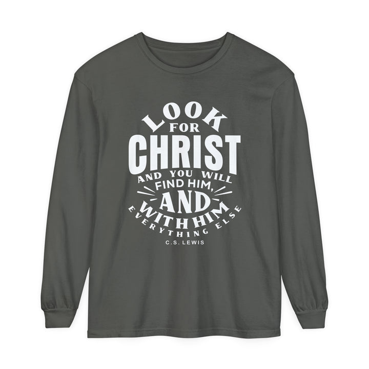 Look For Christ Long Sleeve Shirt Long-sleeve Pepper S 