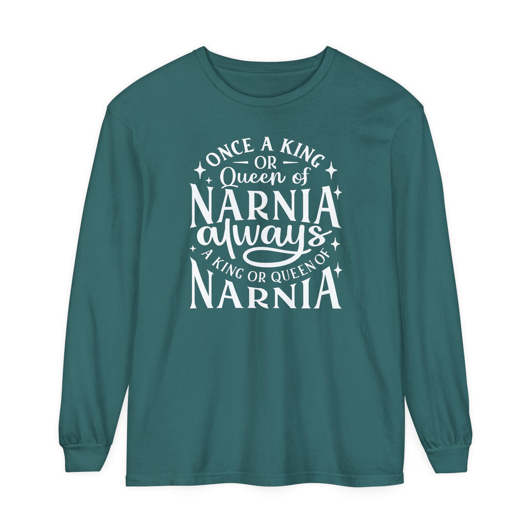 King or Queen Narnia Long Sleeve Shirt Long-sleeve Blue Spruce S 