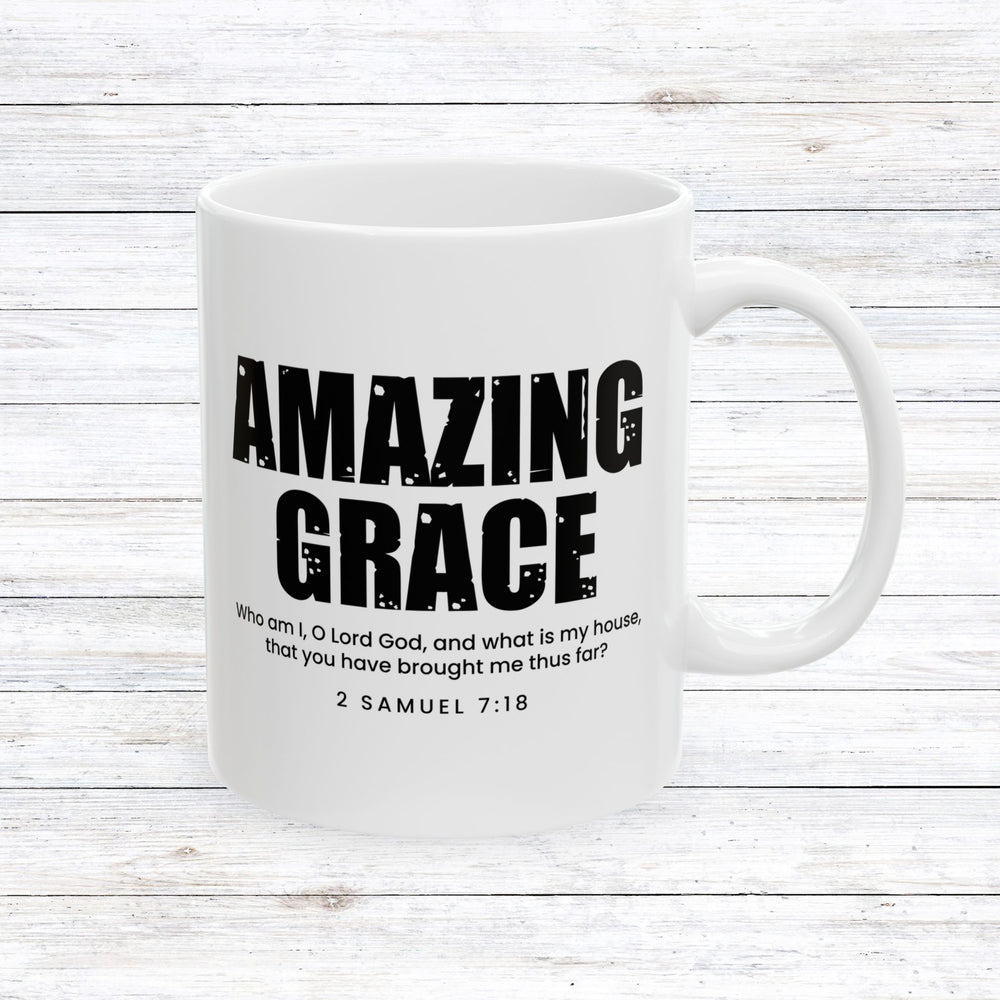 Christian Coffee Mug Amazing Grace Ceramic Mug 11oz  